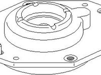 Rulment sarcina suport arc Citroen BERLINGO I caroserie (M_), Citroen BERLINGO (MF), PEUGEOT RANCH caroserie (5) - TOPRAN 721 810