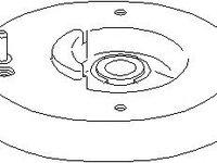 Rulment sarcina suport arc Citroen C3 I (FC_), Citroen C3 Pluriel (HB_), Citroen C2 (JM_) - TOPRAN 721 809