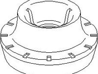 Rulment sarcina suport arc SEAT CORDOBA limuzina (6K1, 6K2), SEAT TOLEDO (1L), VW PASSAT (3A2, 35I) - TOPRAN 103 491