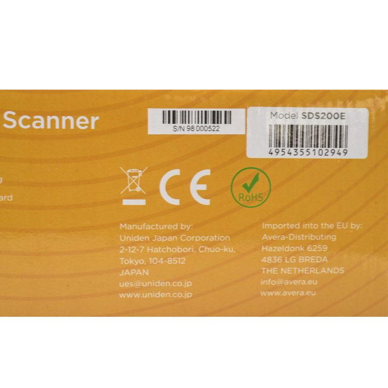 Scaner Uniden SDS200E + Activatd DMR + N