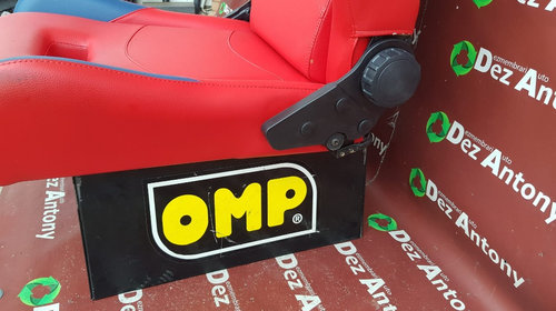 Scaun auto de curse OMP cu suport metalic personalizat stadion Steaua cod HA/719E/STE/RB