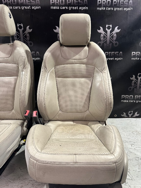 Scaune fata Jaguar XF 2008-2015 dotari full. Incalzire, ventilatie, masaj, 5 reglaje electrice. Pret per set - imagine 2