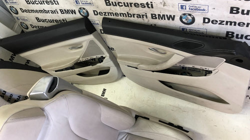 Scaune interior sport Recaro incalzit piele crem BMW seria 6 F06