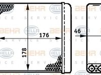 Schimbator caldura habitaclu OPEL VECTRA A - Cod intern: W20091627 - LIVRARE DIN STOC in 24 ore!!!