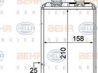 Schimbator caldura habitaclu RENAULT TWINGO 93- - OEM-NRF: 52214|NRF52214 - W02234211 - LIVRARE DIN STOC in 24 ore!!!