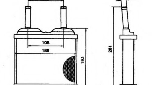 Schimbator caldura incalzire habitaclu 52113 