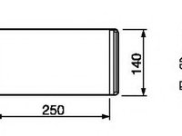 Schimbator caldura incalzire habitaclu 53219 NRF pentru Fiat Coupe Alfa romeo 145 Alfa romeo 146 Fiat Brava Fiat Bravo Fiat Marea