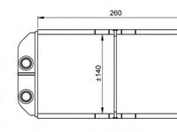 Schimbator caldura incalzire habitaclu 54261 NRF pentru Land rover Discovery