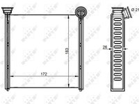 Schimbator caldura incalzire habitaclu 54342 NRF pentru Seat Leon Vw Golf Audi A3 Skoda Octavia