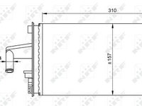 Schimbator caldura incalzire habitaclu 54375 NRF pentru Renault Master Renault Kangoo Opel Movano