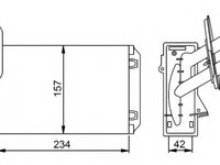 Schimbator caldura incalzire habitaclu 58223 NRF pentru Seat Ibiza Seat Cordoba Vw Derby Vw Flight Vw Polo Vw Caddy Vw Panel Seat Inca Audi A3 Seat Arosa Skoda Octavia Vw Golf Vw Lupo Vw Beetle Vw New Vw Novo