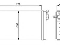 Schimbator caldura incalzire habitaclu 58640 NRF pentru Opel Omega Opel Senator