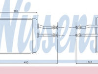 Schimbator caldura incalzire habitaclu 70017 NISSENS pentru Alfa romeo 156 Alfa romeo Gt Alfa romeo 147