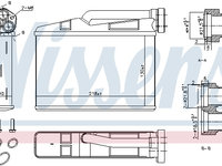 Schimbator caldura incalzire habitaclu 70530 NISSENS pentru Bmw Seria 5 Bmw X5