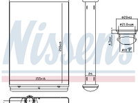 Schimbator caldura incalzire habitaclu 71158 NISSENS pentru CitroEn C5 Peugeot 407 CitroEn Berlingo CitroEn C4 Peugeot Grand Peugeot Partner Peugeot Ranch