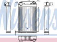 Schimbator caldura incalzire habitaclu 71445 NISSENS pentru Fiat Punto