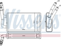 Schimbator caldura incalzire habitaclu 71778 NISSENS pentru Ford Transit