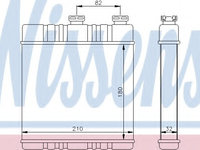 Schimbator caldura incalzire habitaclu 72660 NISSENS pentru Opel Astra Opel Zafira