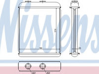 Schimbator caldura incalzire habitaclu 72662 NISSENS pentru Opel Astra