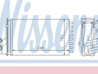 Schimbator caldura incalzire habitaclu 72984 NISSENS pentru Peugeot 405 Peugeot 406
