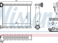 Schimbator caldura incalzire habitaclu 73345 NISSENS pentru Dacia Sandero Dacia Logan Renault Clio Renault Loganstepway Renault Symbol Renault Thalia Renault Sanderostepway