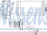 Schimbator caldura incalzire habitaclu 73368 NISSENS pentru Renault Laguna Renault Vel Renault Espace