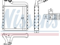 Schimbator caldura incalzire habitaclu 73994 NISSENS pentru Vw Passat Vw Beetle Vw Novo