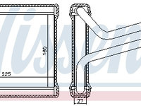 Schimbator caldura incalzire habitaclu 77657 NISSENS pentru Hyundai Santa