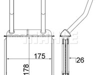Schimbator caldura, incalzire habitaclu (AH140000S BEH MAH) OPEL,VAUXHALL