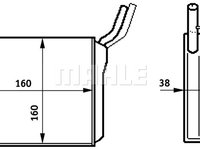 Schimbator caldura, incalzire habitaclu (AH153000S BEH MAH) OPEL,VAUXHALL