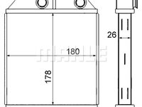 Schimbator caldura, incalzire habitaclu (AH237000S BEH MAH) VOLVO