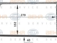 Schimbator caldura, incalzire habitaclu AUDI 500 (43, C2), AUDI 500 (44, 44Q, C3), AUDI 100 limuzina (4A, C4) - HELLA 8FH 351 311-621