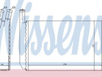 Schimbator caldura, incalzire habitaclu AUDI 80 (80, 82, B1) (1972 - 1978) NISSENS 73940