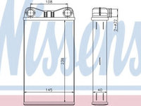 Schimbator caldura, incalzire habitaclu AUDI A4 Avant (8E5, B6) (2001 - 2004) NISSENS 70227 piesa NOUA