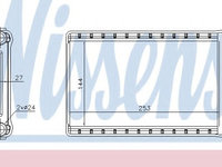 Schimbator caldura, incalzire habitaclu BMW Seria 1 Cupe (E82) (2007 - 2013) NISSENS 70523 piesa NOUA