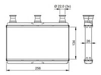 Schimbator caldura, incalzire habitaclu BMW Seria 6 (E63) (2004 - 2010) NRF 54311 piesa NOUA