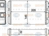 Schimbator caldura, incalzire habitaclu BMW Seria 3 Cabriolet (E46) (2000 - 2007) HELLA 8FH 351 311-321 piesa NOUA