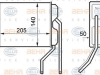 Schimbator caldura, incalzire habitaclu DAEWOO ESPERO limuzina (KLEJ), DAEWOO CIELO (KLETN), DAEWOO CIELO limuzina (KLETN) - HELLA 8FH 351 024-411