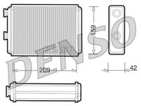 Schimbator caldura, incalzire habitaclu FIAT PUNTO Van (188AX) (2000 - 2009) DENSO DRR09070 piesa NOUA