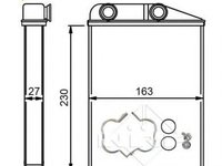 Schimbator caldura, incalzire habitaclu FIAT DUCATO caroserie (250, 290) (2006 - 2020) NRF 54309