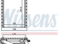 Schimbator caldura, incalzire habitaclu FIAT SEDICI 2006-2014 NISSENS 73991