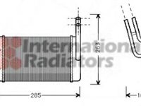 Schimbator caldura, incalzire habitaclu FORD TRANSIT bus (T_ _), FORD TRANSIT Van (T_ _), FORD TRANSIT Van (E_ _) - VAN WEZEL 18006163