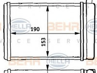 Schimbator caldura, incalzire habitaclu FORD FIESTA Mk II (FBD) (1983 - 1989) HELLA 8FH 351 313-121