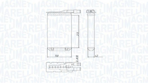 Schimbator caldura, incalzire habitaclu MAGNE