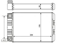 Schimbator caldura, incalzire habitaclu MERCEDES-BENZ G-CLASS (W463) (1989 - 2016) NRF 54274