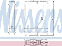 Schimbator caldura, incalzire habitaclu MITSUBISHI COLT Mk IV (CA_A) (1992 - 1996) NISSENS 72050