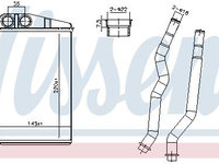 Schimbator caldura, incalzire habitaclu NISSENS 707270