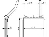 Schimbator caldura, incalzire habitaclu OPEL ASTRA F CLASSIC combi (1998 - 2005) NRF 58147