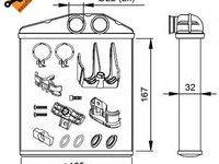 Schimbator caldura incalzire habitaclu OPEL COMBO (71_) - OEM - MAXGEAR: AC531564 - Cod intern: W02772675 - LIVRARE DIN STOC in 24 ore!!!