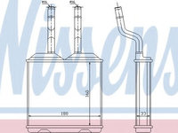 Schimbator caldura, incalzire habitaclu OPEL CORSA B caroserie (73_) (1999 - 2000) NISSENS 72634